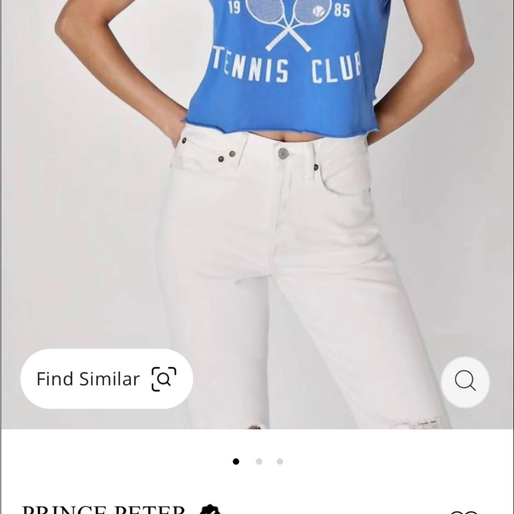 (2) Prince Peter cropped T-shirts. Girls 10/12. Small